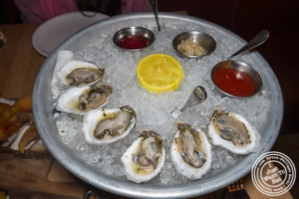 Island Creek oysters at Irvington in NYC, NY