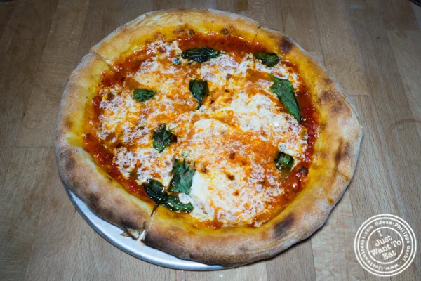 Margherita pizza at Irvington in NYC, NY