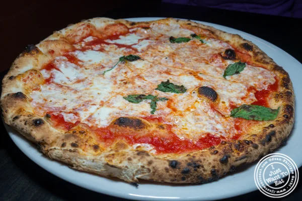 Margherita pizza at Apulia in Hoboken, NJ