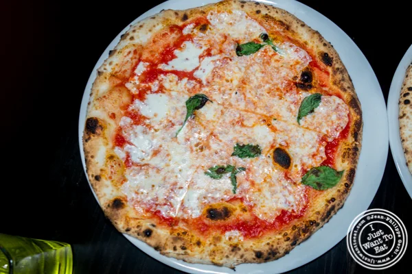 Margherita pizza at Apulia in Hoboken, NJ
