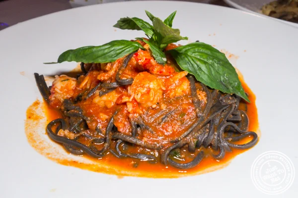Linguine nere al’aragosta at Fabio Cuccina Italiana, Midtown East