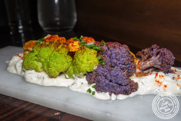 Coliflor al yogurt at Salinas in NYC, NY
