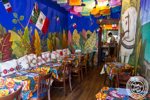 Dining room of Charritos in Hoboken, NJ