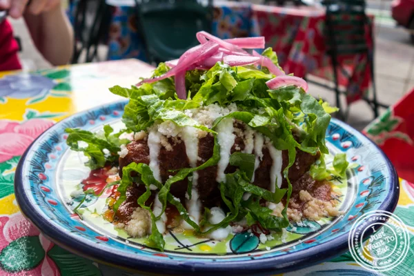 Molotes at Charritos in Hoboken, NJ
