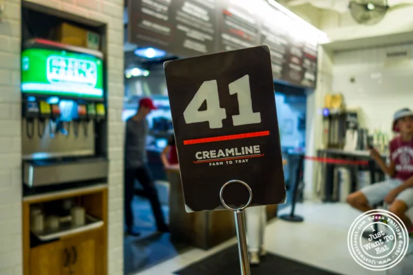 Order number at Creamline in Chelsea Market