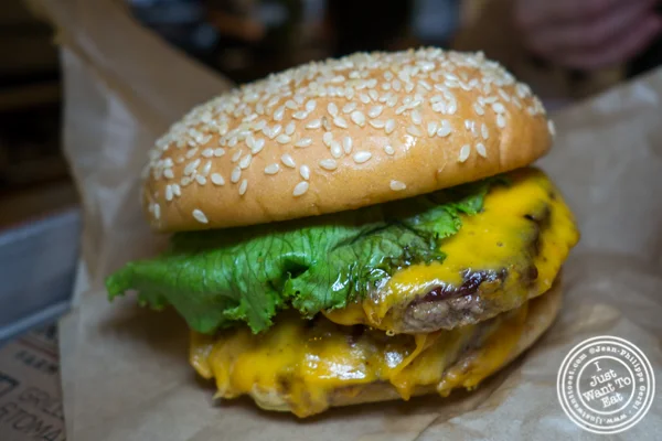 Cheeseburger at Creamline in Chelsea Market