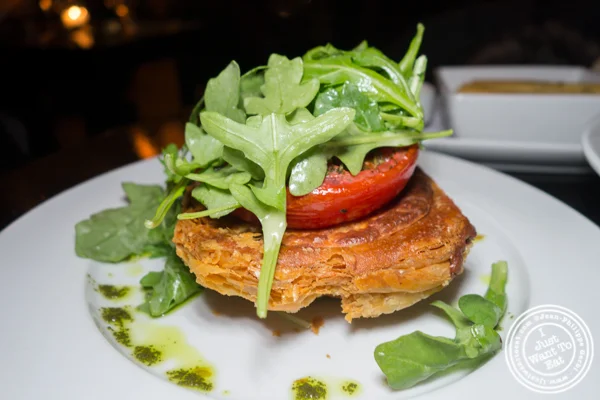 Goat cheese tart at Marseille in Hell's Kitchen
