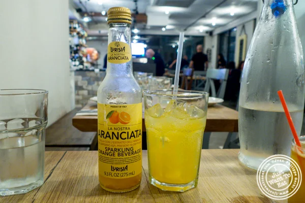 Aranciata soda at Luzzo's in Long Island City
