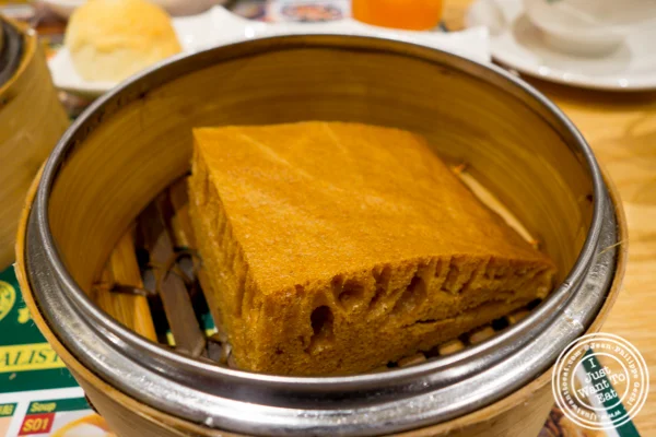 Steamed egg cake at Tim Ho Wan in Hell's Kitchen