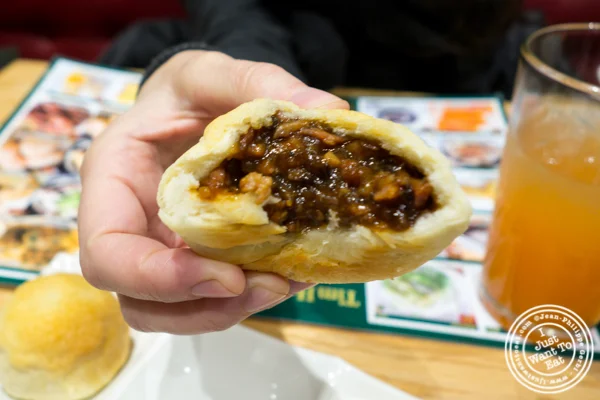 BBQ pork buns at Tim Ho Wan in Hell's Kitchen