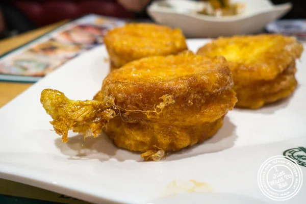 French toast with custard at Tim Ho Wan in Hell's Kitchen