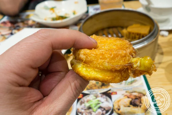 French toast with custard at Tim Ho Wan in Hell's Kitchen