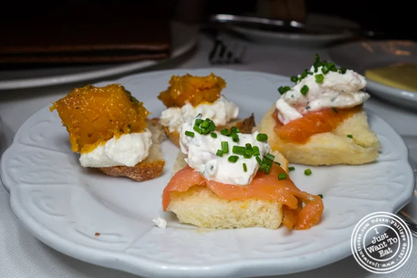 Canapes at Scalini Fedeli in TriBeCa