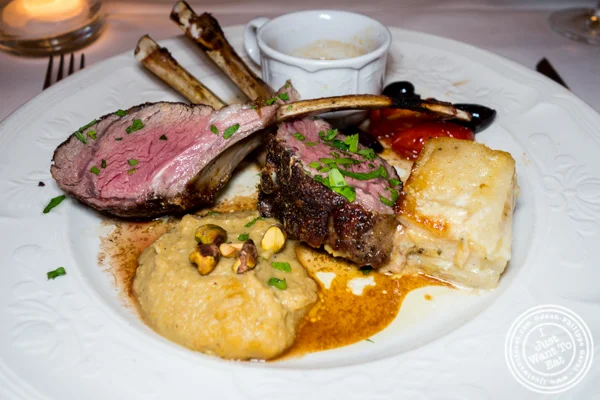 Rack of lamb at Scalini Fedeli in TriBeCa