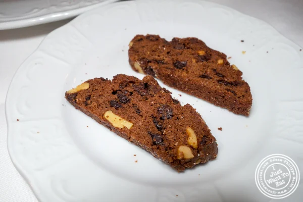 Chocolate biscotti at Scalini Fedeli in TriBeCa