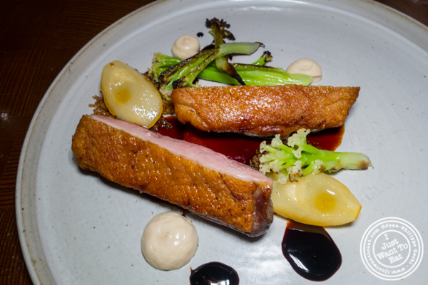 Duck breast at Batard in TriBeCa