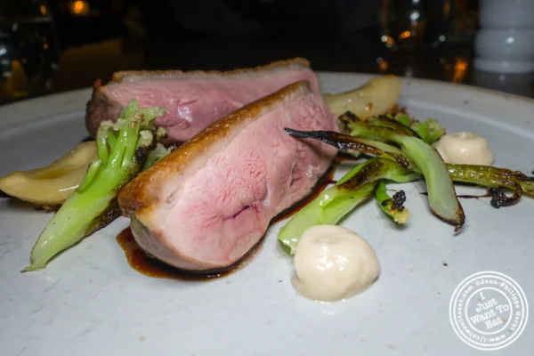 Duck breast at Batard in TriBeCa
