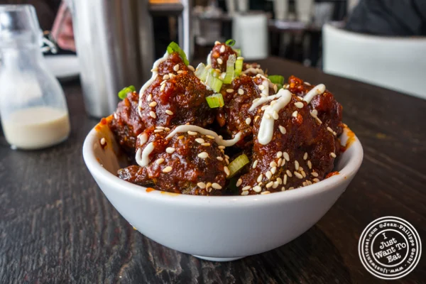 Korean fried broccoli at Dirt Candy in NYC, NY