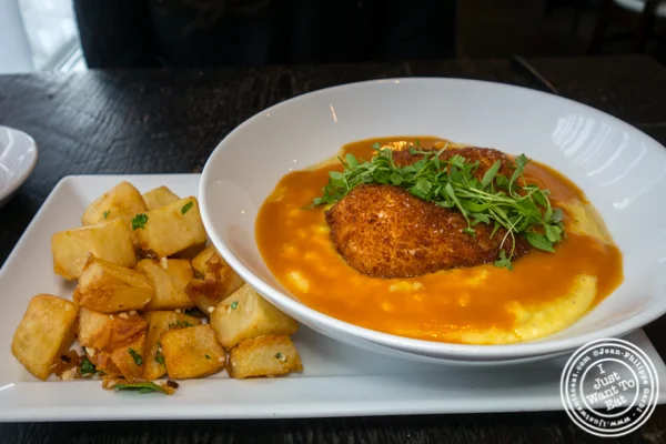 Creamy corn grits at Dirt Candy in NYC, NY