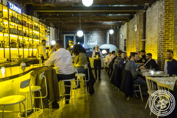 Dining room at Levante in LIC