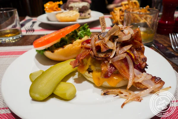 M&M burger at Rare Bar and Grill in Chelsea
