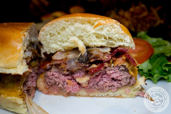 M&M burger at Rare Bar and Grill in Chelsea