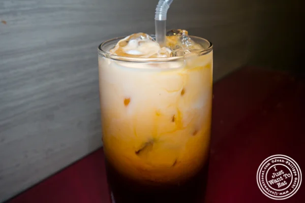 Thai iced tea at Bangkok Garden in Hackensack, NJ