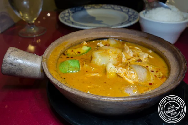 Chicken massaman at Bangkok Garden in Hackensack, NJ