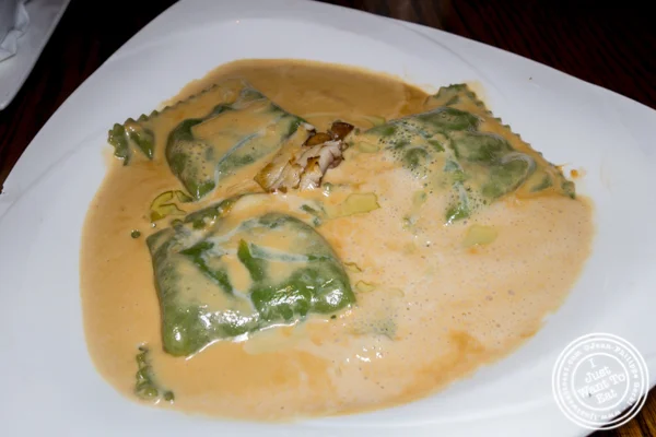 Tofu ravioli at Natsumi in Times Square
