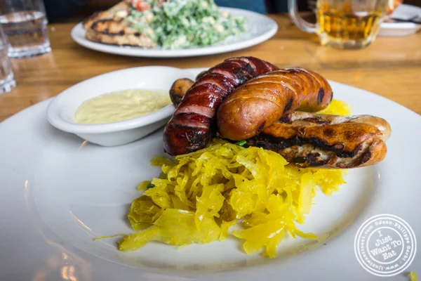 Sausage platter at Bierocracy in Long Island City