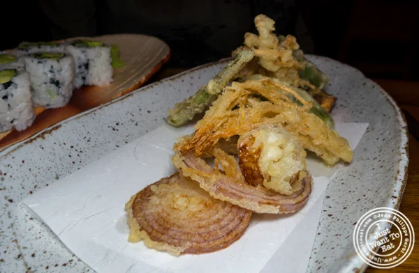 Vegetable tempura at Mifune in NYC, NY