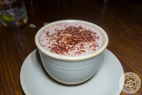 Mexican hot chocolate at Gracias Madre in Los Angeles