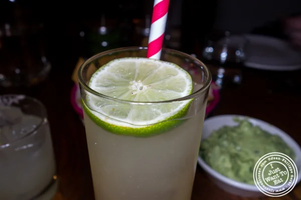 Lime soda at Gracias Madre in Los Angeles
