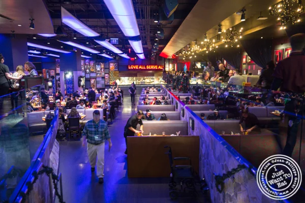 Dining rom at Hard Rock Café in Los Angeles