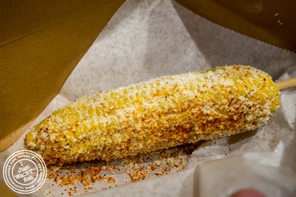 Corn on the cob at The Taco Stand in Los Angeles