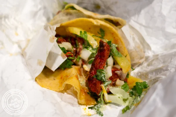 Al pastor taco at The Taco Stand in Los Angeles