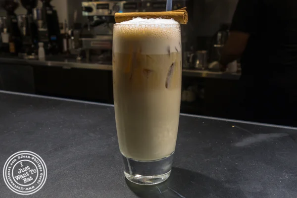 Shaken cold pressed coffee at Extraordinary Desserts in San Diego