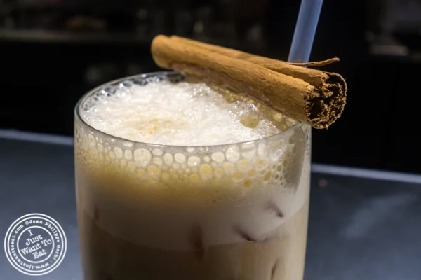 Shaken cold pressed coffee at Extraordinary Desserts in San Diego
