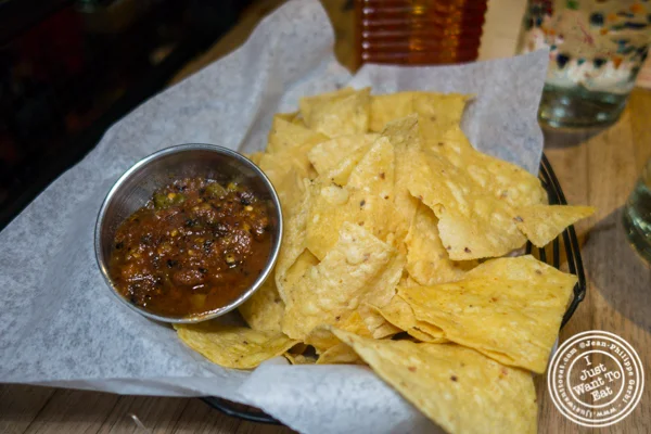 Chips and salsa at Puesto at The Headquarters in San Diego