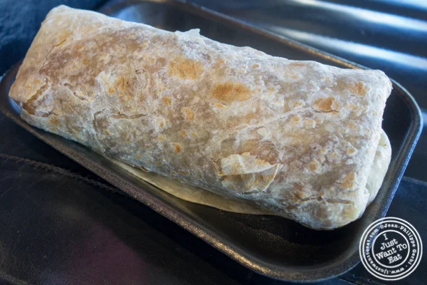 Cali burrito at Lucha Libre in San Diego