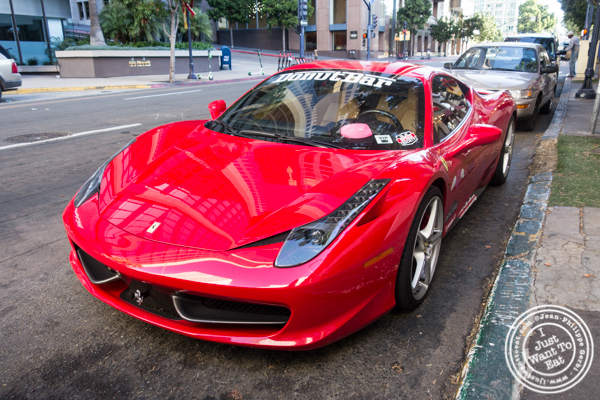 Ferrari at Donut Bar in San Diego
