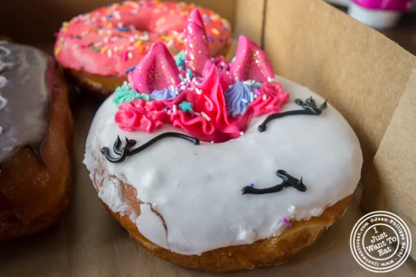 Unicorn donut at Donut Bar in San Diego