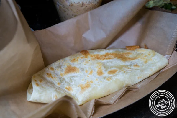 Cheese quesadilla at Salud! By San Diego Taco Company in San Diego