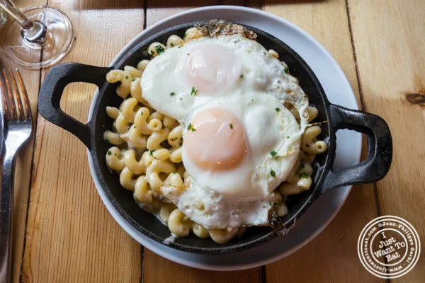 Breakfast Mac and cheese at Grand Vin Kitchen and Bar in Hoboken