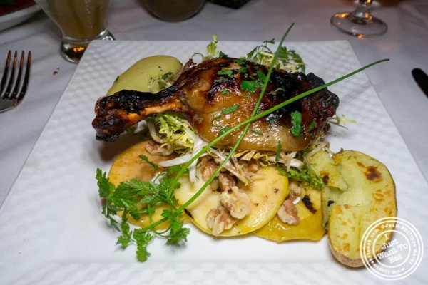 Confit de canard salad at Saju Bistro in Times Square