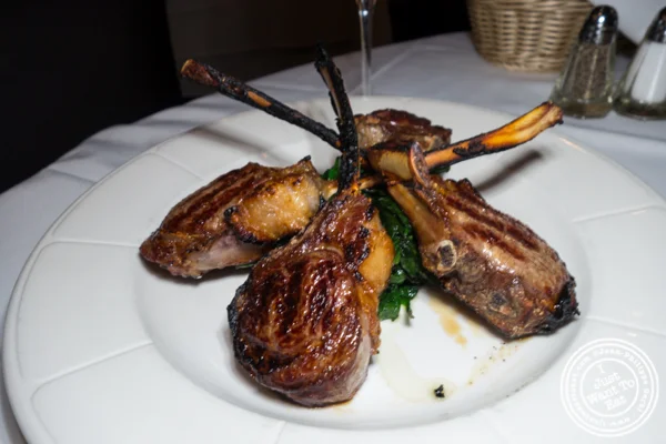 Lamb chops at Tuscany Steakhouse in NYC, NY