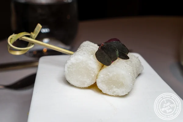 Korean rice cakes at Jungsik in TriBeCa