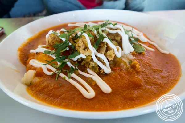 Huevos rancheros at Orale in Hoboken, NJ