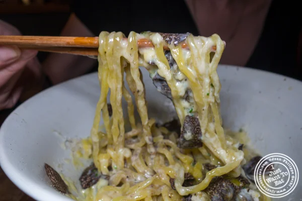 Truffle bibim myun at Jeju Noodle Bar in Greenwich Village