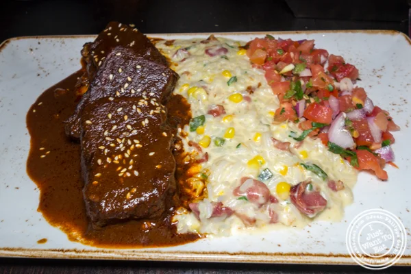 Ribs in mole sauce at Dos Caminos Times Square